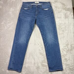 Gap 1969 Slim Fit Medium Wash Jeans Mens Size 36x32 Blue Denim Stretch 5 Pocket